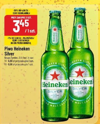 Piwo Heineken Silver Grupa Żywiec 0,5l but. b-zwr. promocja w POLOmarket