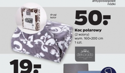 Koc polarowy 160 x 200 cm Dekorado promocja