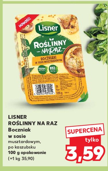 Boczniaki po kaszubsku Lisner roślinny na raz promocja