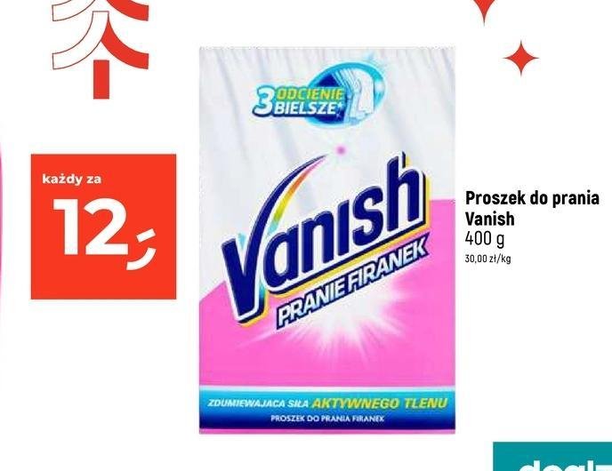 Proszek do firanek Vanish oxi action promocja w Dealz