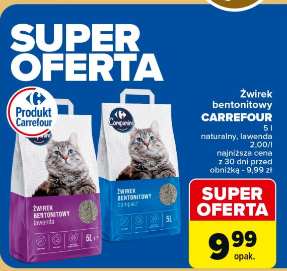 Żwirek dla kota Carrefour promocja