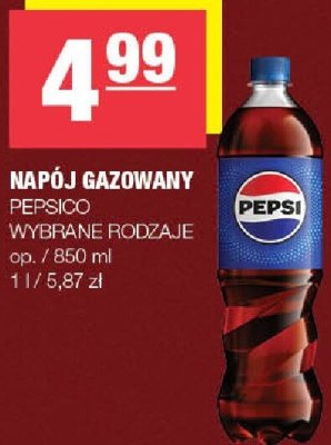 Napój gazowany Pepsi wybrane rodzaje promocja w SPAR