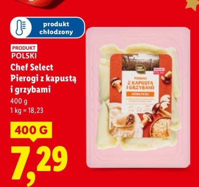 Pierogi z kapustą i grzybami  promocja w Lidl