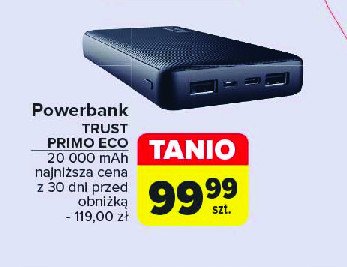 Powerbank primo 20000 mah Trust promocja