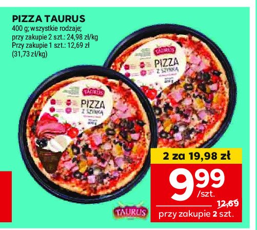 Pizza z szynką Taurus promocja