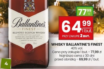 Whisky Ballantine's Finest 0,7l promocja w Twój Market