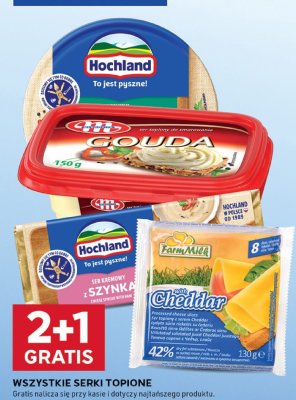 Ser topiony Hochland z szynką promocja w Stokrotka