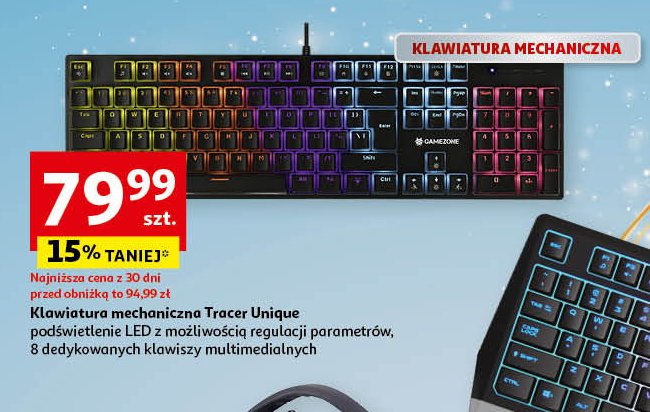 Klawiatura gamezone unique pudding Tracer promocja w Auchan