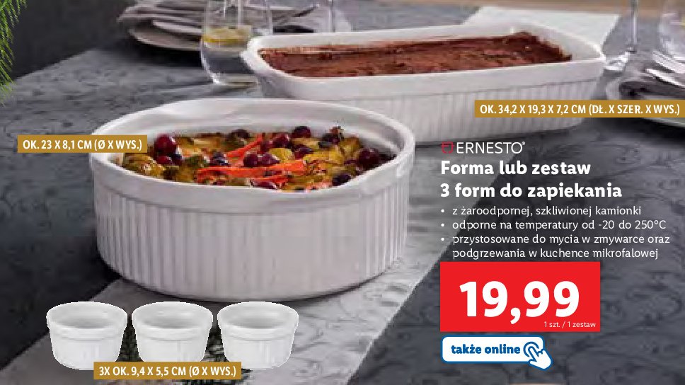 Forma do zapiekanek Ernesto promocja