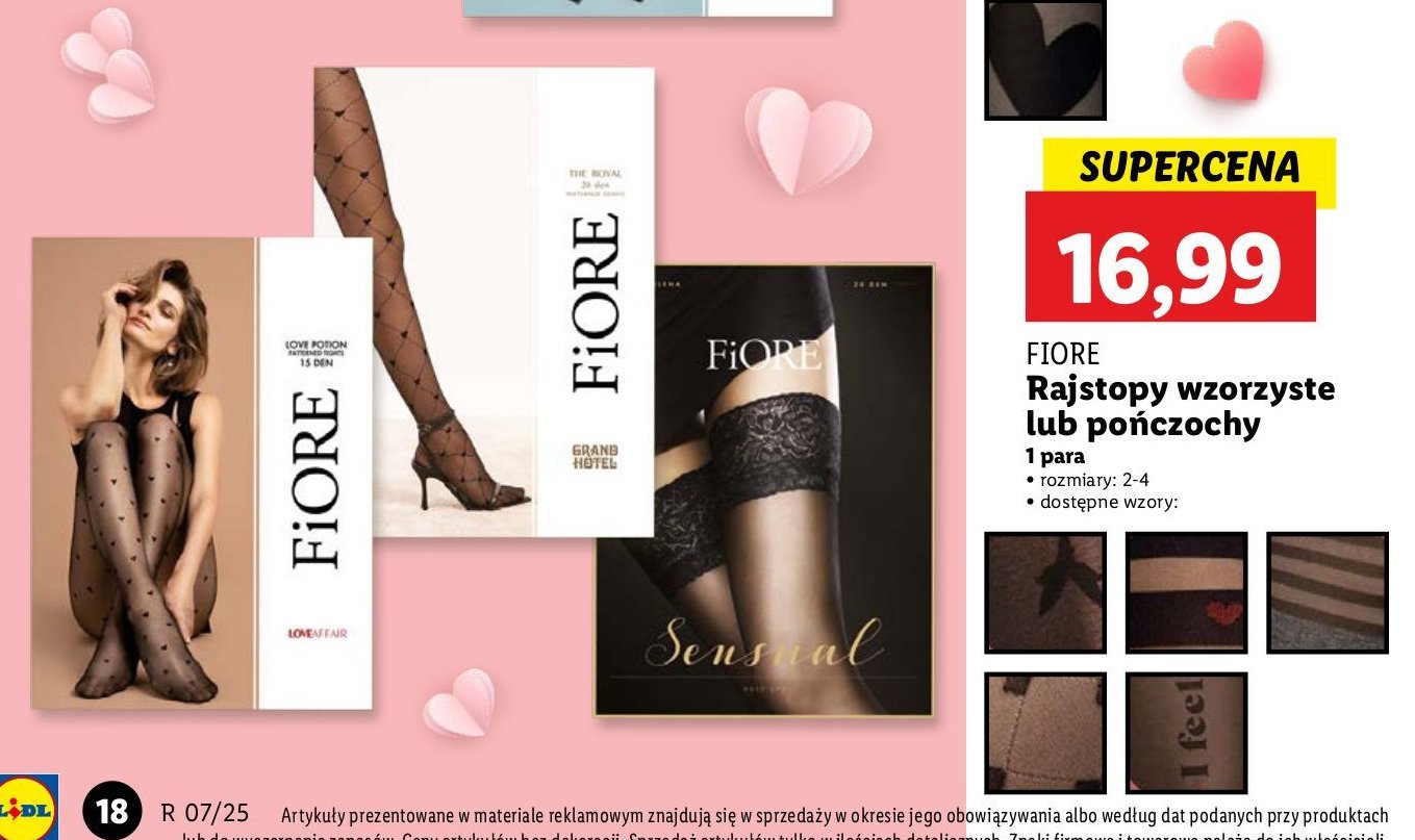 Pończochy do paska diva 20 den black rozm. 4 Fiore sensual promocja