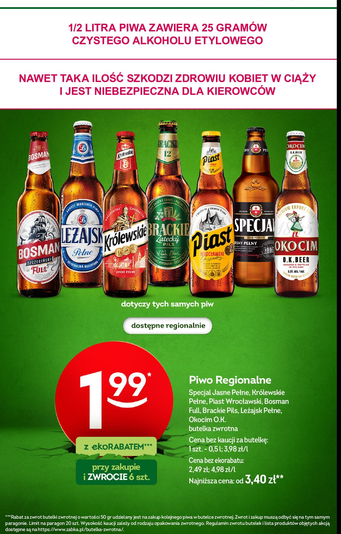 Piwo Brackie pils promocja