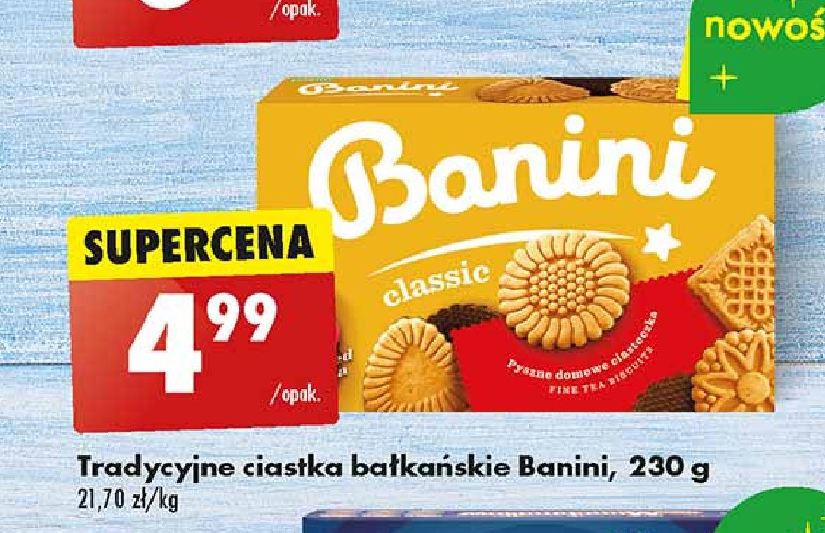 Ciastka bałkańskie classic Banini promocja