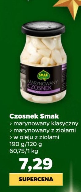 Czosnek marynowany z ziołami Smak promocja