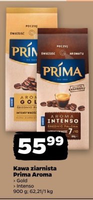 Kawa ziarnista Aroma Intenso, różne rodzaje Prima promocja w Netto
