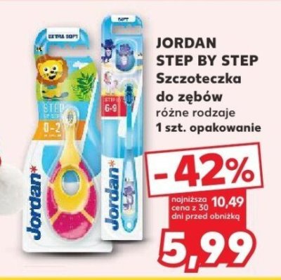 Szczoteczka do zębów JORDAN STEP BY STEP różne rodzaje 1 szt. promocja w Kaufland