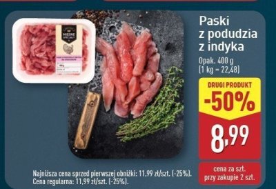 Paski z podudzia z indyka Mięsne specjały zawsze świeże promocja