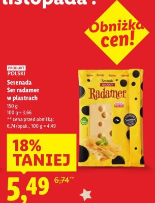Ser promocja w Lidl
