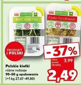 Kiełki rzodkiewki Uniflora promocja