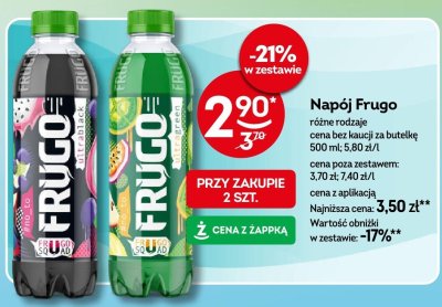 Napój Frugo różne rodzaje promocja w Żabka
