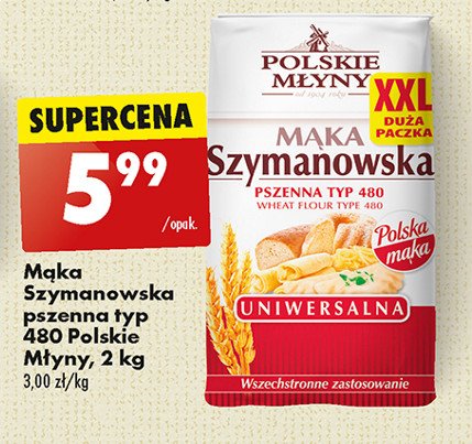 Mąka szymanowska uniwersalna Polskie młyny promocja
