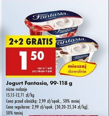 Jogurt z p艂atkami w czekoladzie Danone fantasia promocja