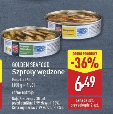 Szproty w oliwie z oliwek Golden seafood promocja
