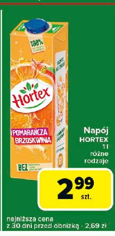 Napój pomarańczowo-brzoskwiniowy Hortex promocja