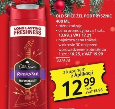 Żel pod prysznic Old Spice Rock Star promocja w Selgros
