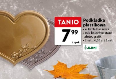 Podkładka plastikowa w kształcie serca Jumi promocja w Intermarche