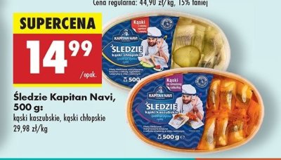 Śledzie kąski chłopskie Kapitan navi promocja