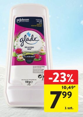 Odświeżacz powietrza żel Glade Muguet, Ocean Adventure, Relaxing Zen promocja w Intermarche