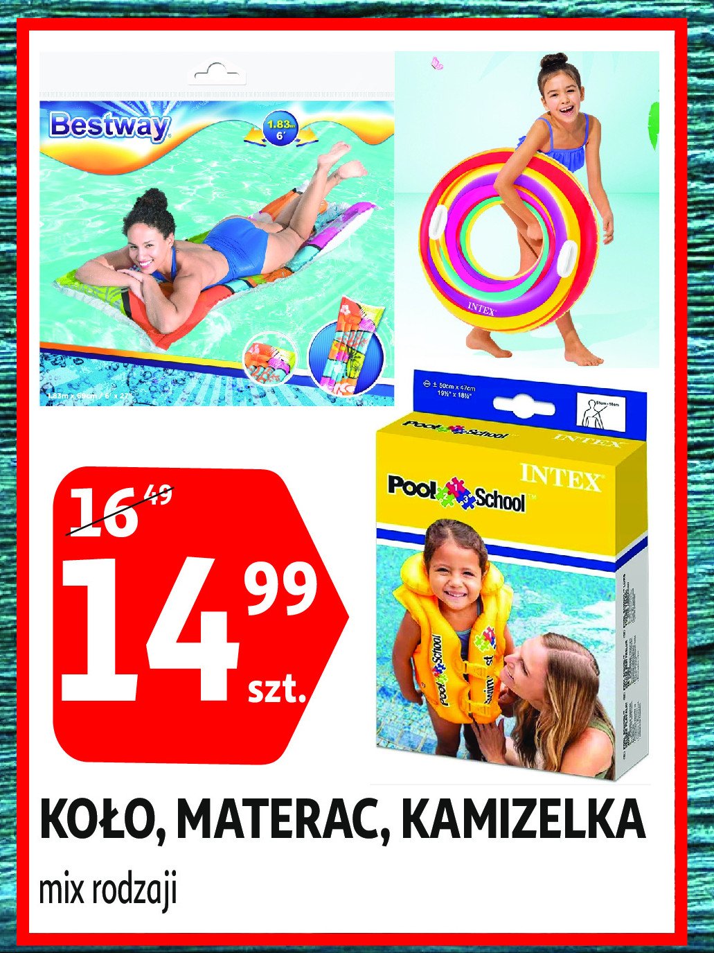 Kamizelka 123 pool school Intex promocja