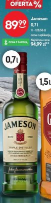 Whisky Jameson 0,7l promocja w Żabka