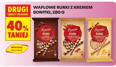 Waflowe rurki z kremem  promocja w Biedronka