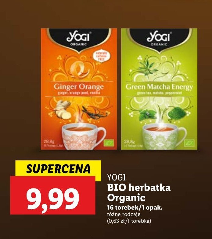 Herbatka green matcha energy Yogi tea promocja