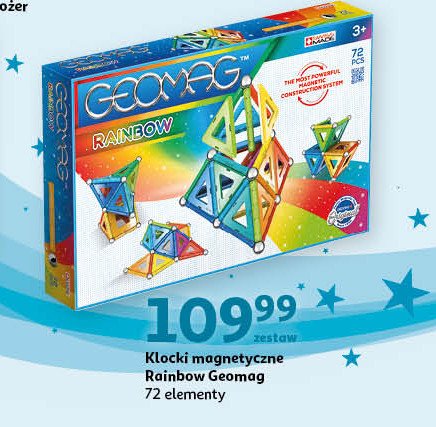 Klocki rainbow 72 el. Geomag promocja