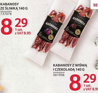 Kabanosy z wiśnią i czekoladą Pekpol 140g promocja w Selgros