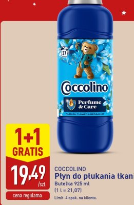 Płyn do płukania tkanin 925 ml 1+1 GRATIS promocja w Aldi