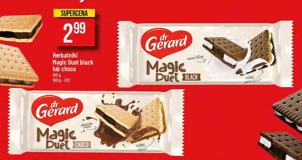 Herbatniki magic duet black Dr gerard promocja