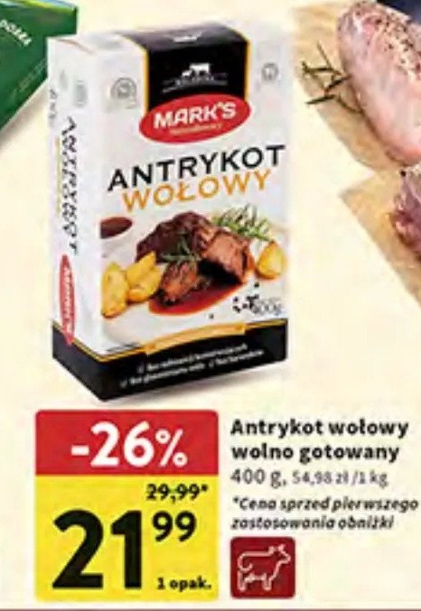 Antrykot wołowy MARKS promocja