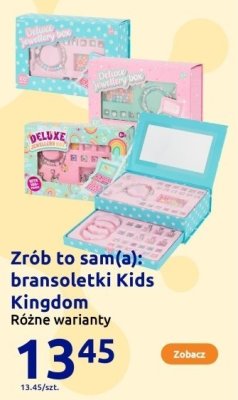 Bransoletki Kids Kingdom, różne warianty promocja w Action