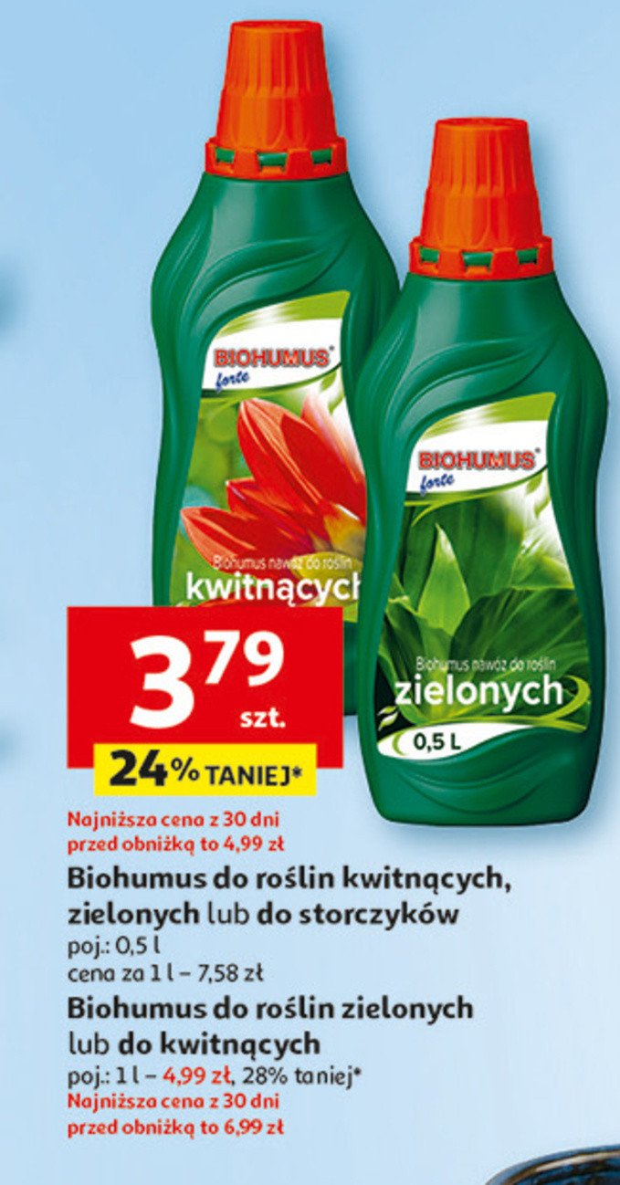 Nawoz do roślin kwitnących Biohumus forte promocja w Auchan