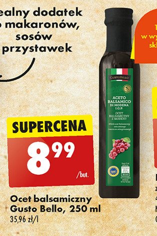 Ocet balsamiczny Gustobello promocja