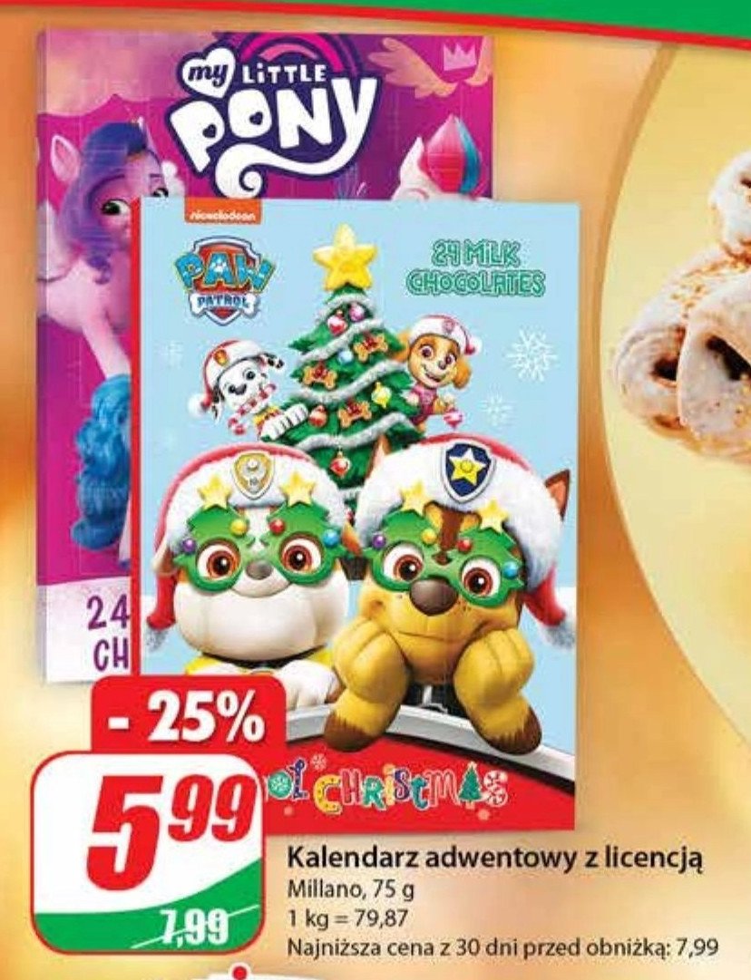 Kalendarz adwentowy my little pony Millano promocja