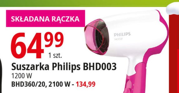 Suszarka bhd 360/20 Philips promocja