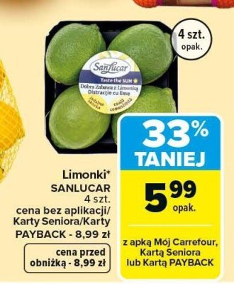 Limonki SANLUCAR promocja w Carrefour