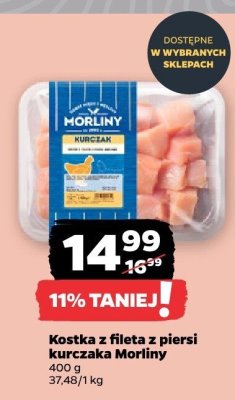 Kostka z fileta z piersi kurczaka Morliny promocja w Netto