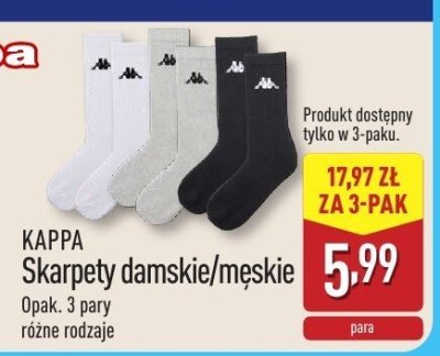 KAPPA skarpety damskie/męskie promocja w Aldi
