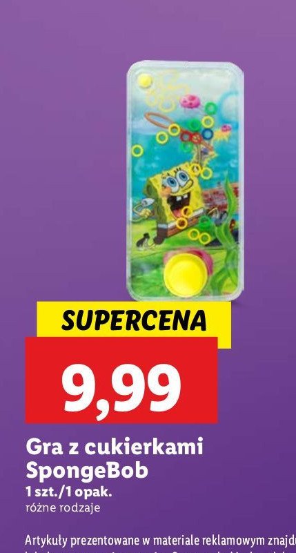 Gra z cukierkami spongebob promocja