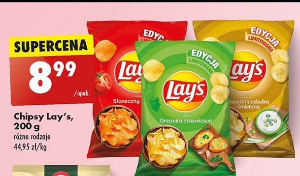 Chipsy ziemniaczki z cebulką i śmietaną Lay's Frito lay lay's promocja